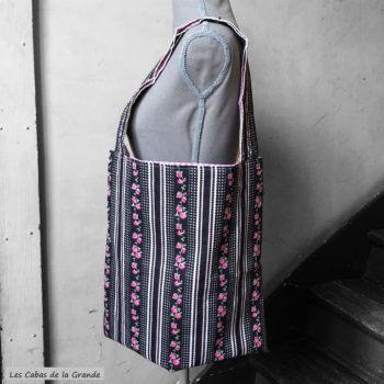 Sixties création éco-responsable sac réutilisable en tissu upcyclé