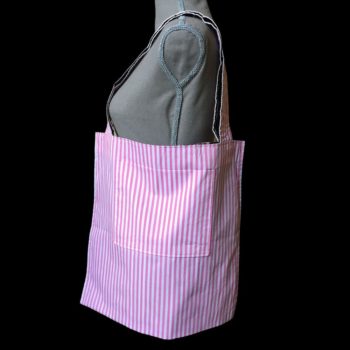 Sixties sac cabas souple en tissu avec poche intérieure plaquée