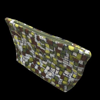 Pochette trousse fourre-tout d'inspiration rétro années 1950s 50s fifties