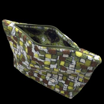 Pochette zippée graphique, petite pochette de sac, trousse maquillage, grande trousse à crayons, pochette colorée, pochette tissu graphique