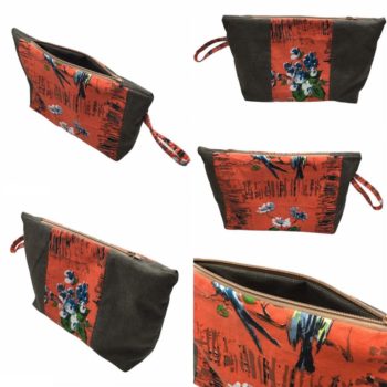 Trousse zippée à glisser dans votre sac à main ou à poser dans votre salle de bain