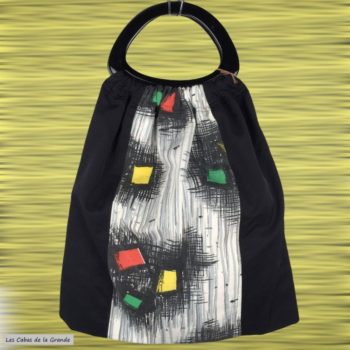 Sac shopping fait main création originale pièce unique