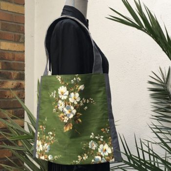Touraine totebag en tissu d'ameublement vintage revalorisé