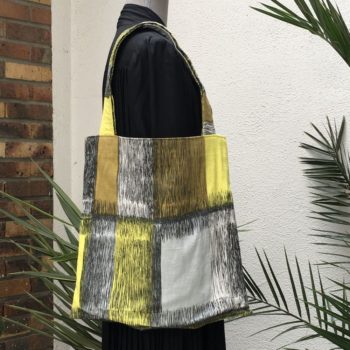 Baltique grand totebag en tissu d'ameublement vintage revalorisé