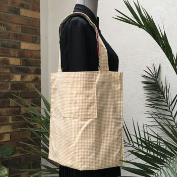 Création éco-responsable sac réutilisable en tissu upcyclé