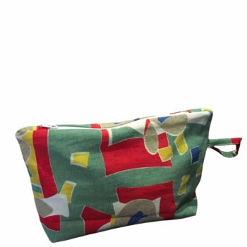 Pochette zippée graphique, petite pochette de sac, trousse maquillage, grande trousse à crayons, pochette colorée, pochette tissu graphique