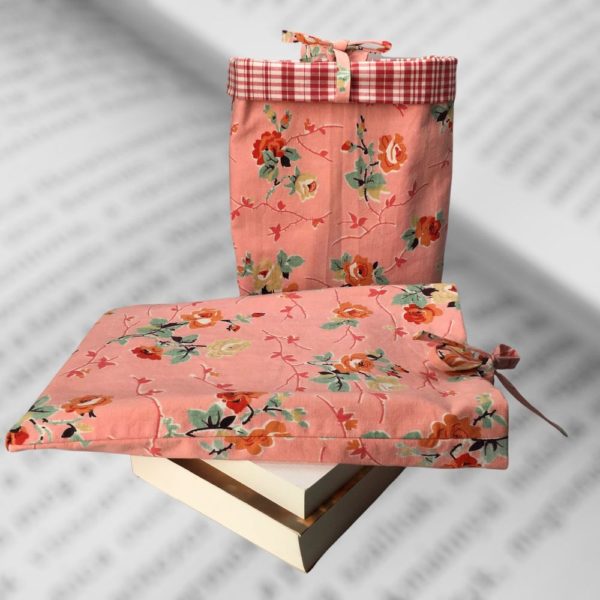 Pochettes à livres en tissus vintage, modèle Ginette.