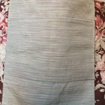 Totebag réalisé dans un obi beige rosé, ceinture de kimono traditionnelle brodée, doublé d'une toile vintage rouge bordeaux, verso face A, détail et poche.