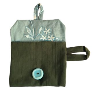 Pochette réalisée dans un obi, ceinture de kimono traditionnelle