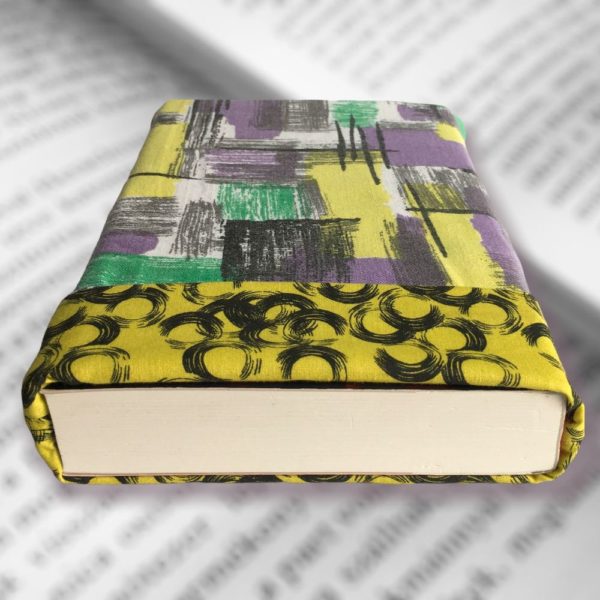 Pochettes à livres en tissus vintage, modèle Lilas.