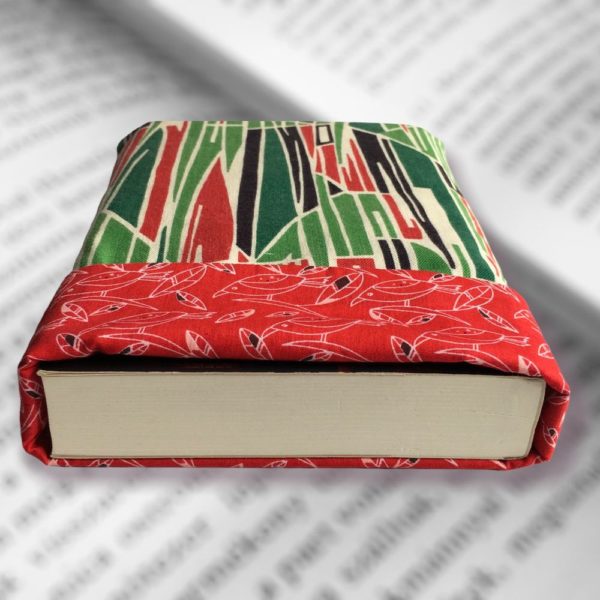 Pochettes à livres en tissus vintage, modèle Shadock.