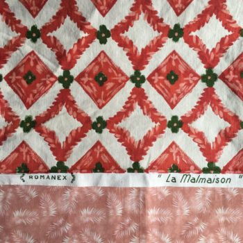 Tissu vintage La Malmaison éditeur Romanex de Boussac