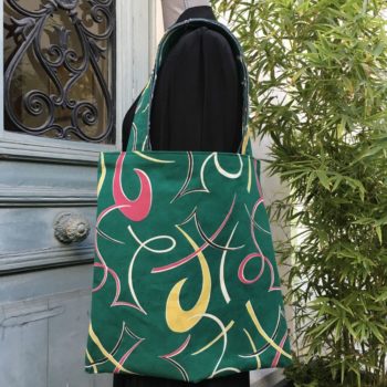 Sac cabas vintage vert Turquoise, recto face A