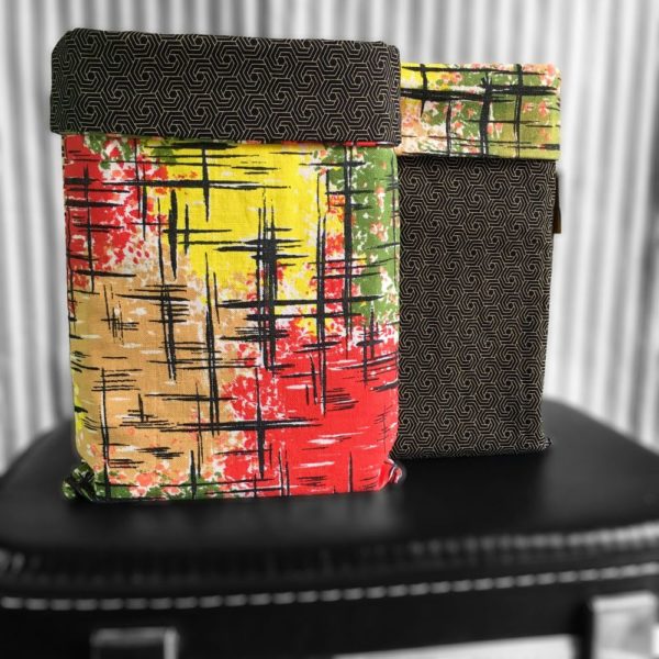 Pochettes à livres en tissus vintage, modèle Becquerel.