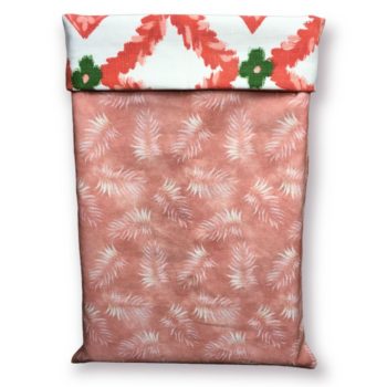 Pochette à livre en tissu vintage La Malmaison par Romanex de Boussac, verso 1