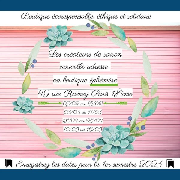 Les Créateurs de Saison boutique éphémère