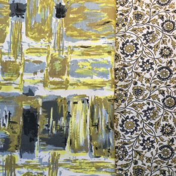 Tissu vintage Colombo, Garanti Air Lumière Lavable, et doublure Srilanka de la maison Safeco.