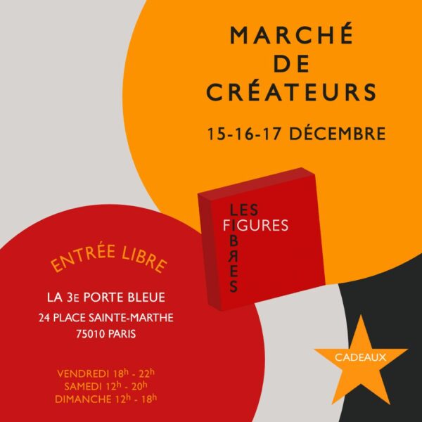 Les Figures Libres Marché de Noël décembre 2023 Place Sainte-Marthe à Paris