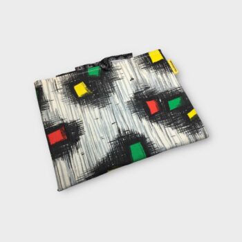 Housse matelassée pour livres et tablettes, étui souple, fait main, création originale pièce unique, tissu vintage typique des années 1950s revalorisé. Recto face A exemplaire 2.