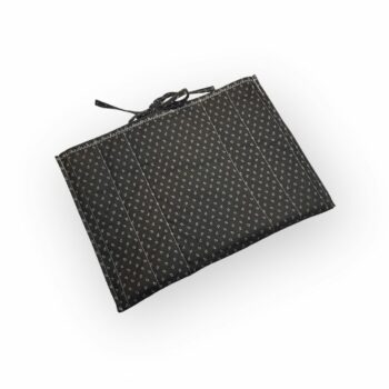 Etui matelassé en coton chintz, housse à livres et tablettes, création originale pièce unique, tissu vintage Romanex de Boussac. Taille S2, verso, doublure et matelassage.