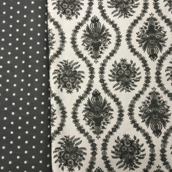 La tissuthèque, catalogue de tissus vintage disponibles pour vos commandes spécifiques, avec leurs associations recto et verso / doublure.