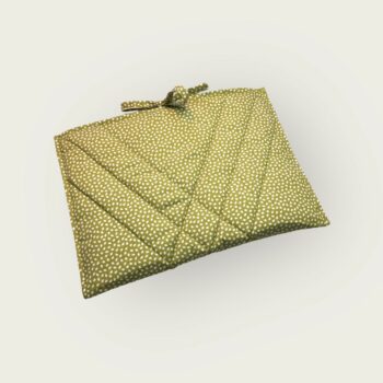 Pochette matelassée en tissu vintage de 1972, housse à livres et tablettes, création originale pièce unique, toile ancienne Romanex de Boussac. Taille S2. Verso, doublure et matelassage.