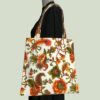 Sac vintage en toile, imprimé baroque de style orientaliste, Madras par Beldecor. Fourre-tout réversible en tissu revalorisé, création originale.