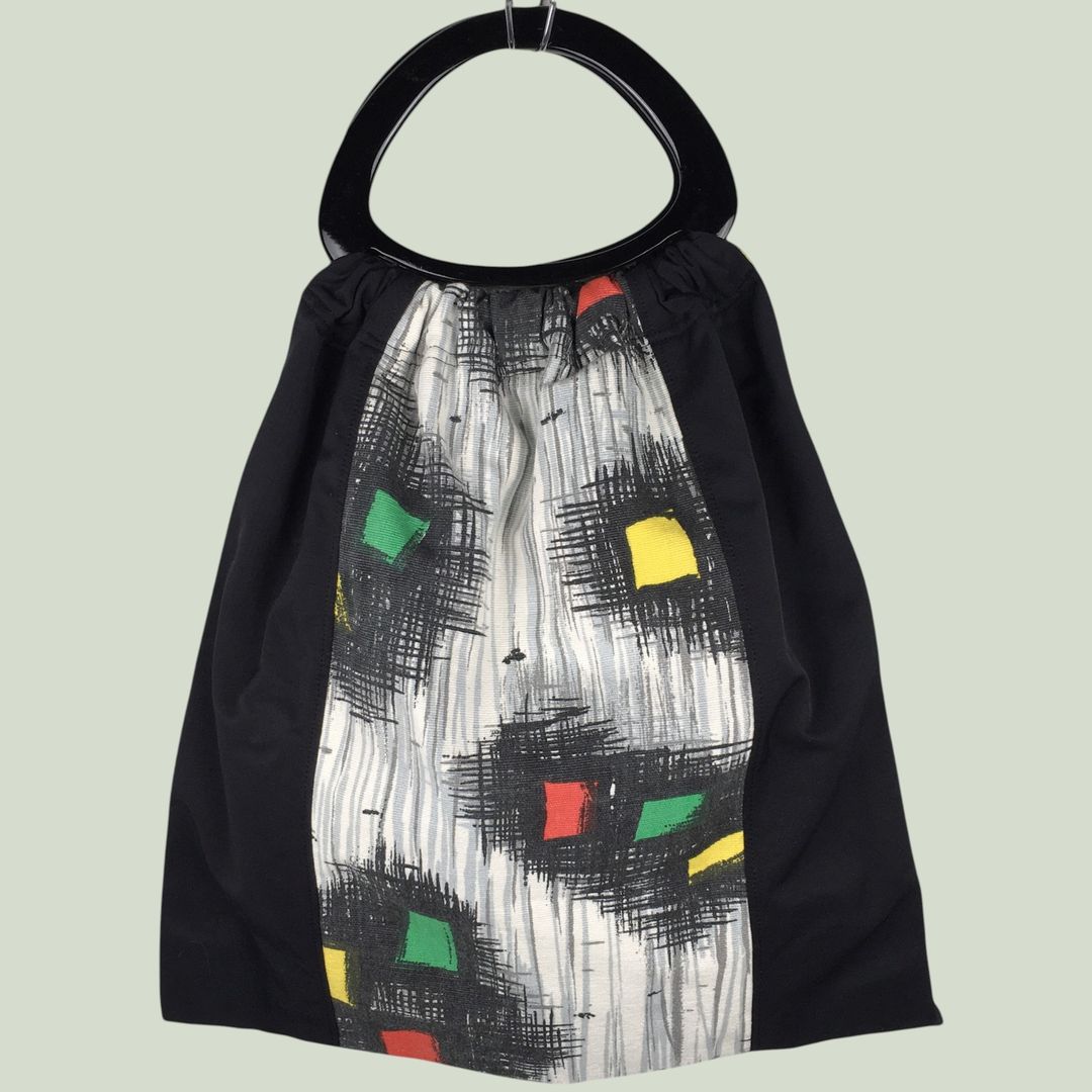 Totebag en tissu d'ameublement vintage revalorisé