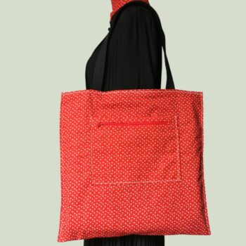Totebag en tissu vintage baroque, cabas avec dessin de coq. Fourre-tout réversible en toile d'ameublement revalorisée, création originale, fait main. Verso, doublure et poche intérieure zippée.