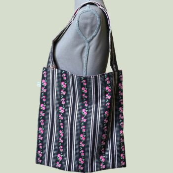 Sac fourre-tout d'inspiration rétro années 1960s 60s sixties.