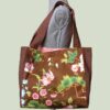 Cabas réversible zéro déchet léger solide pliable durable. Grand sac shopping pièce unique.