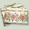 Pochette matelassée en coton chintz, housse à livres et tablettes, création originale pièce unique, tissu vintage Romanex de Boussac 1972.
