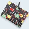 Housse pour ordinateur 13 pouces en tissu vintage graphique moderniste années 1950s, création originale faite main à Paris, étui doublé réversible.
